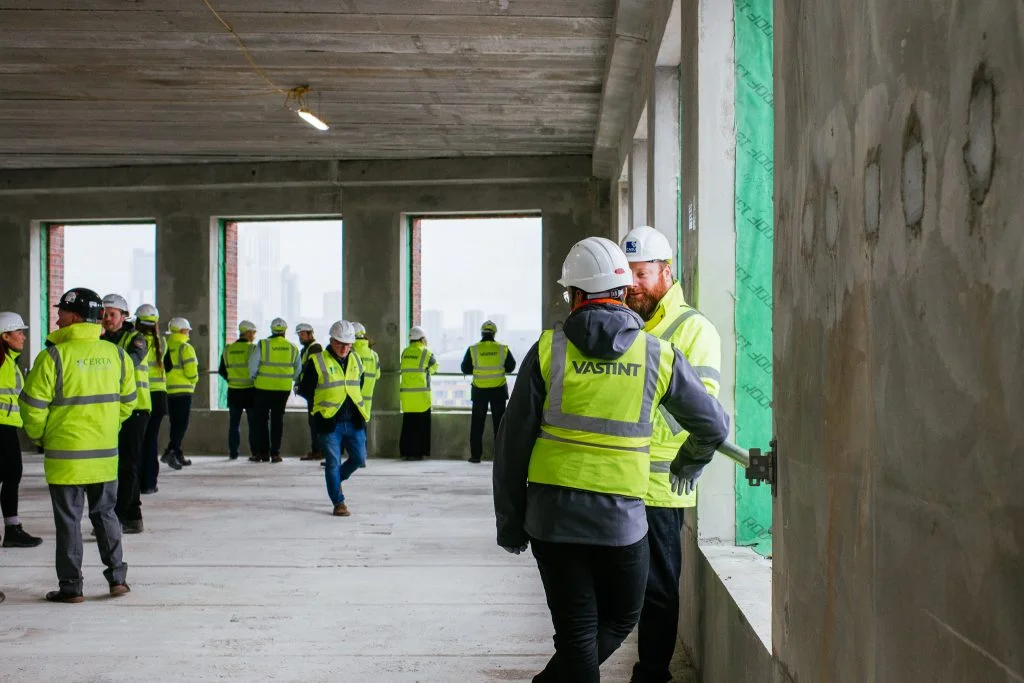 Key milestone celebrated at Topping Out ceremony for the first two buildings at Aire Park. 11